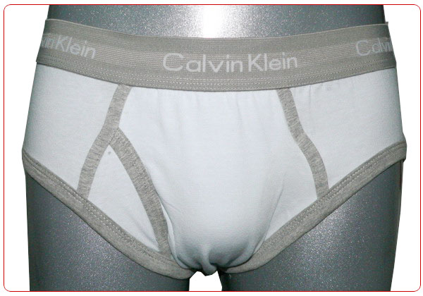 Slips Calvin Klein Hombre 365 Gris Blanco